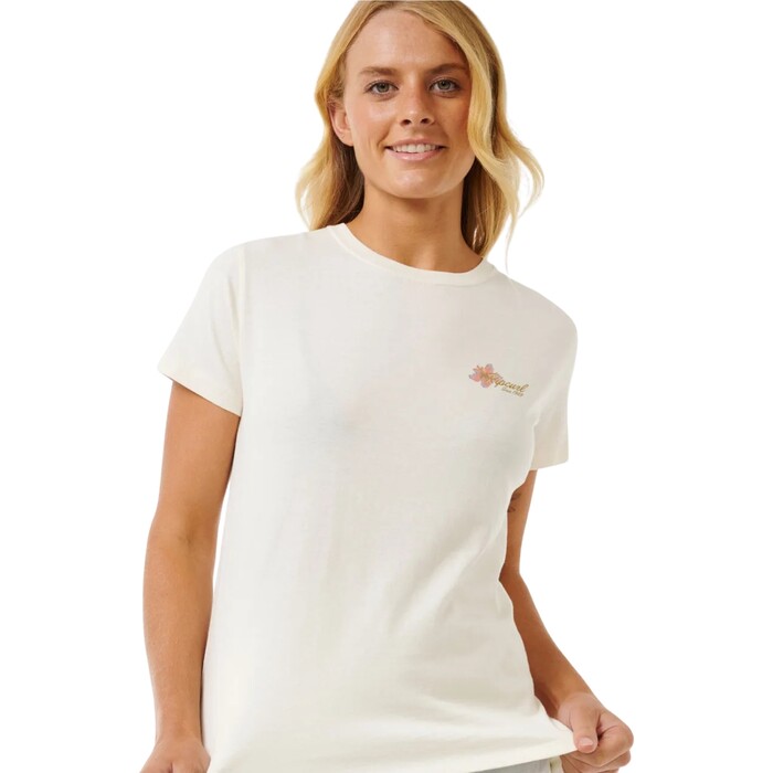 Rip Curl Mujer 2024 Camiseta Estndar Wild Bloom 0D9WTE - Bone